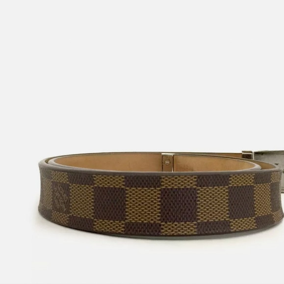 LOUIS VUITTON CEINTURE BROWN LEATHER MENS BELT/C0055 - Picture 4 of 11